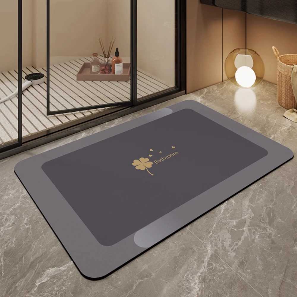 VIKAMA Diatom mud bathroom door mat bath blanket high quty super absorbent bathroom door mat anti-skid durable easy to clean H251205