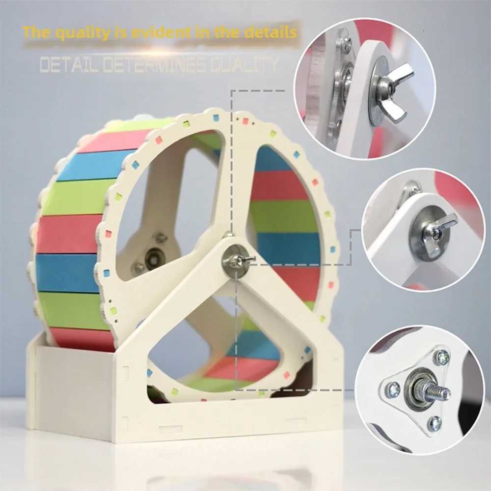 Animal Plastic Hamster Running Wheel Silent Colorful Pet Hamster Bracket 21cm Stable Base Small Animal Wheel for Small Animals M251205