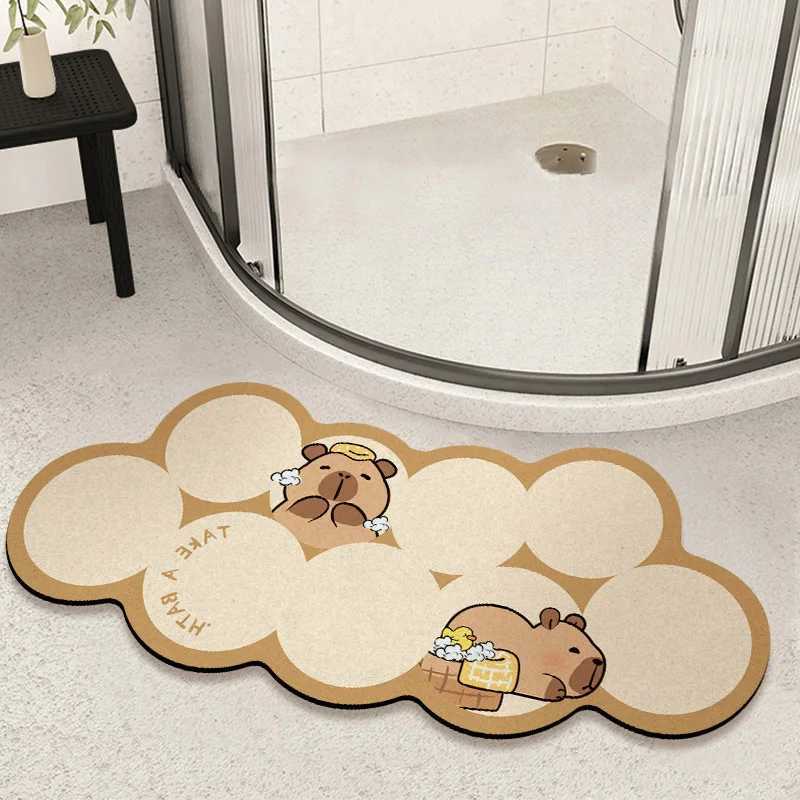 Floor mat bathroom diatom mud absorbent mat household non-slip waterproof foot mat bathroom bath can be customized H251205