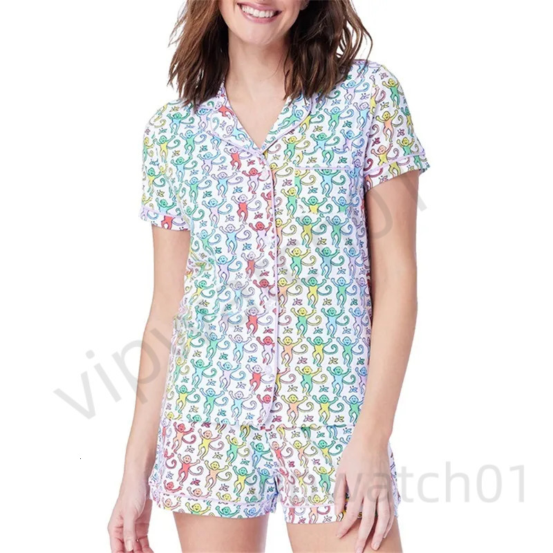 Designer New Rollers Womens Cute Rabbit Pajamas Y2k Printing Prefabricated Long Sleeved Pants Sets 2-Piece Pajama Set Short Sleeve Shirt Set Casual Home 2e9