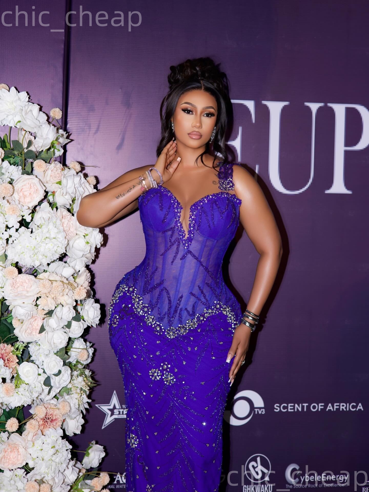 Aso Ebi Royal Blue Sheath Prom Dresses 2026 Beaded Crystals Sequined Evening Formal Party Second Birthday Engagement Gowns Plus Size Dress For Special