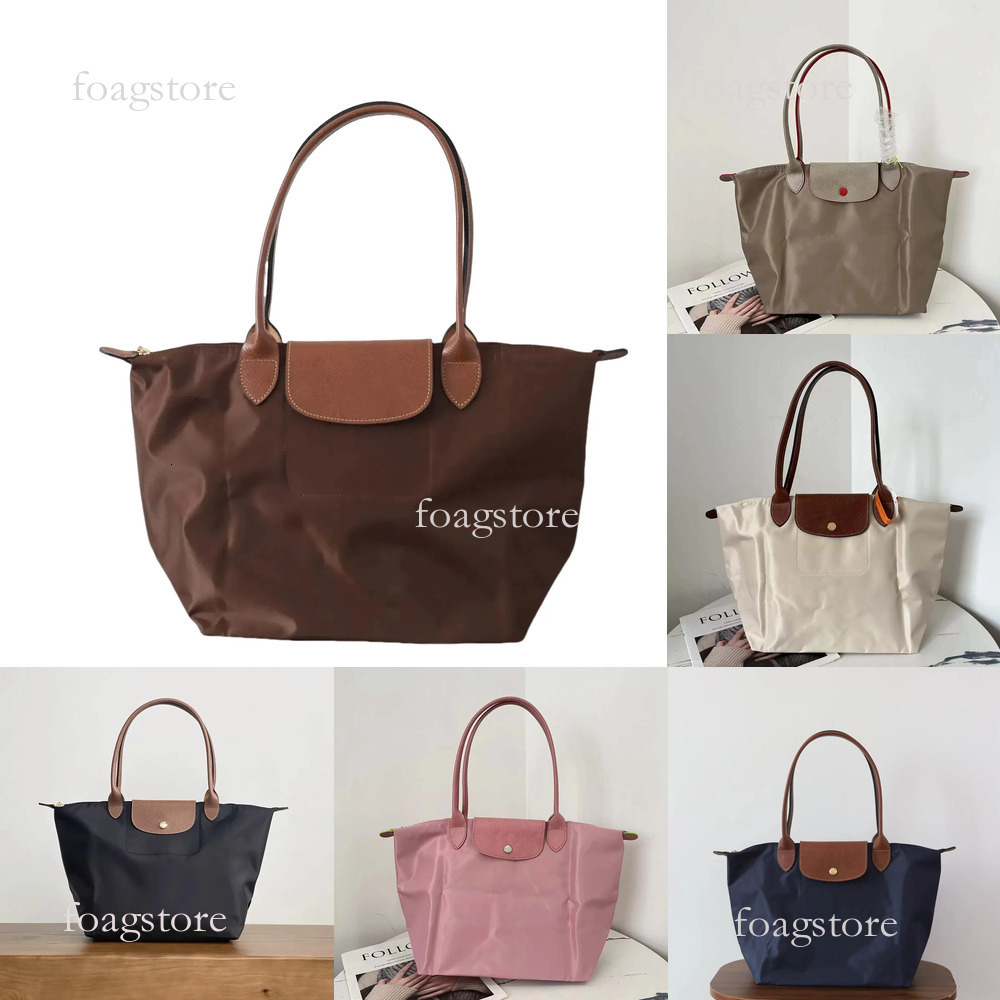 2026 Good Bag Designer Longly Champness Longlys Nylon Women Bags Women Lady Large Shopping Bag Handbags Beach Navy Blue Black Brown Large Sizes Tote Bag 407