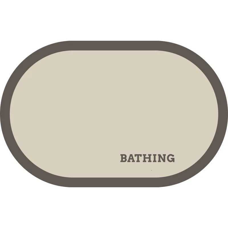 4060CM Non Marking Diatomaceous Earth Floor Mat for Household Bathroom Doorways Dirt Resistant Absorbent Quick Drying Anti Slip H251205