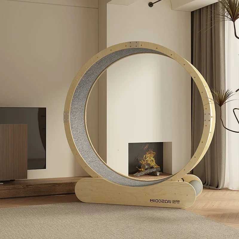 Cat Treadmill Silent Pet Fitness Roller Fiberboard Anti-Pinch Sports Running Wheel Cat Climbing Frame M251205