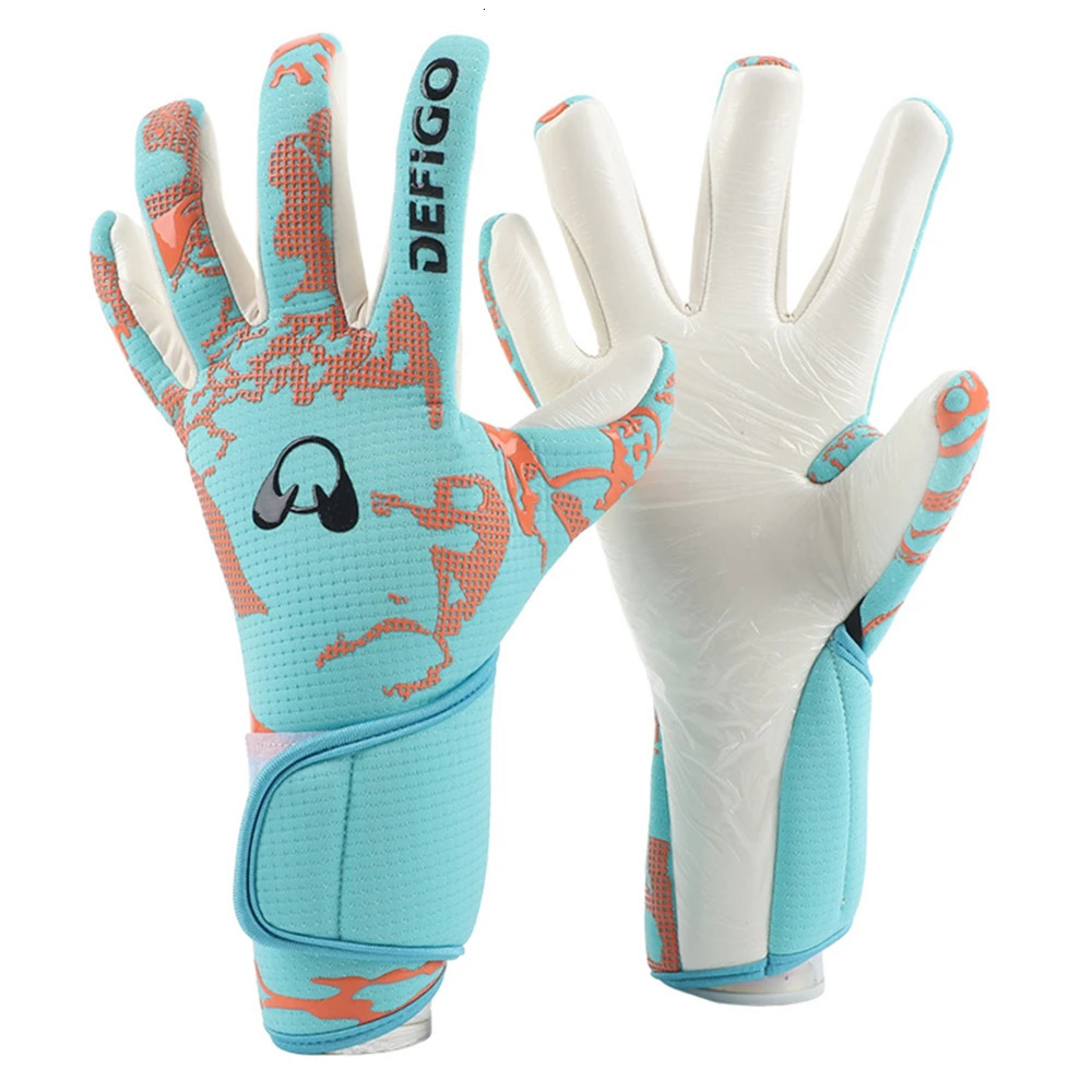 Mens Boys Thicken Latex Goalkeeper Gloves Soccer Football Professional Match Games Training Goal Keeper Anti-slip Goalie Gloves 251129