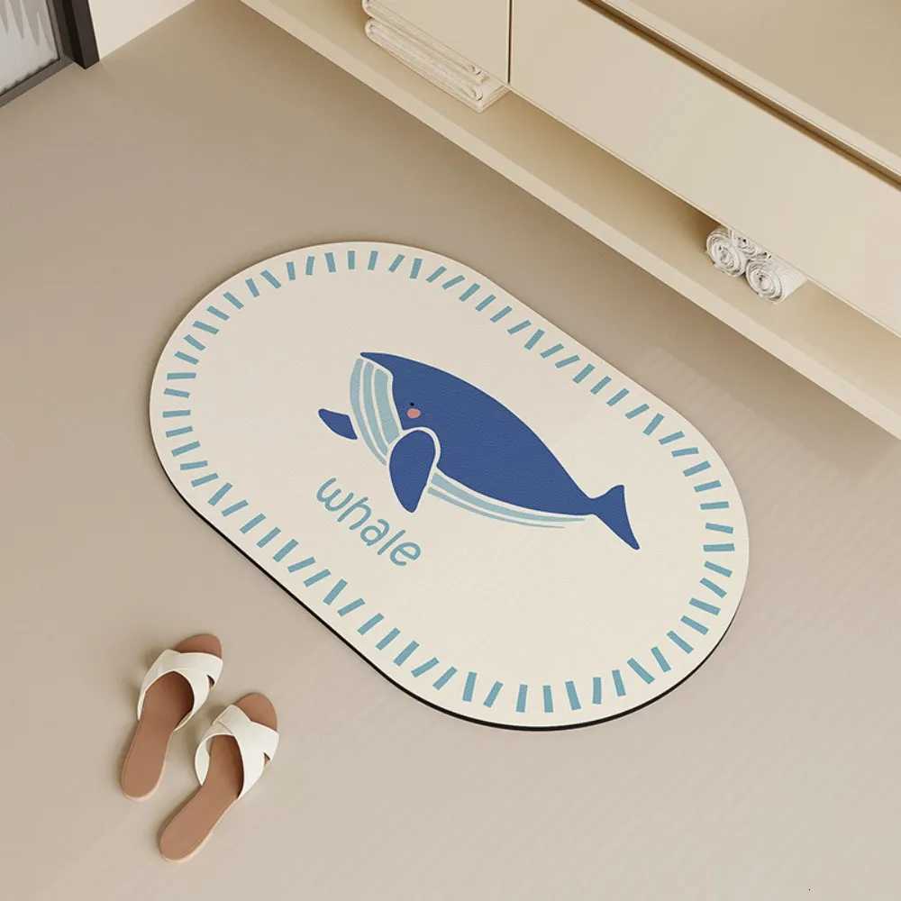 VIKAMA Bathroom Mat Soft Absorbent Quick-Drying Foot Mat Washable Non-Slip Rug Ideal for Home Bathrooms rugs H251205