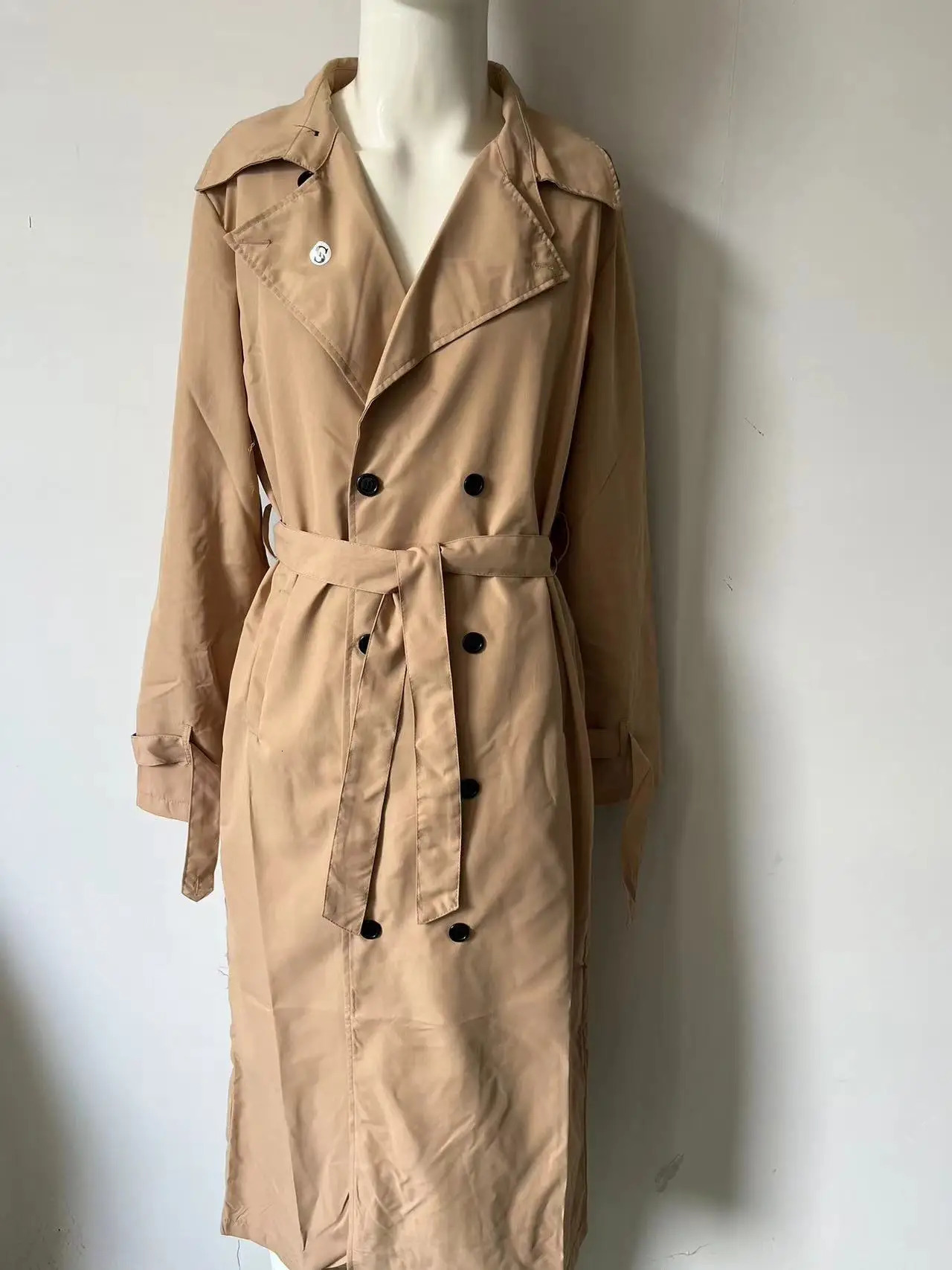 Streetwear Fashion Trench Men Overcoat Double Breasted Long Jacket Spring Autumn British Style Casual Windbreaker Thin Coat 251204