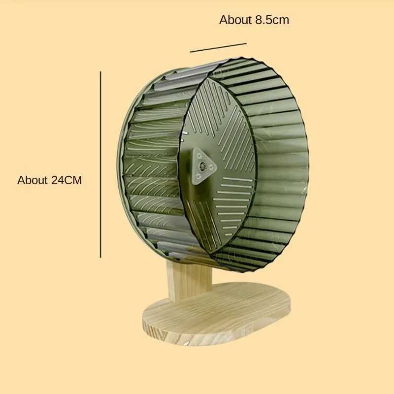 24CM Large Hamster Running Wheel Golden Bear Silent Roller with Bracket Sports Toy Landscaping Flywheel Pet Supplies M251205