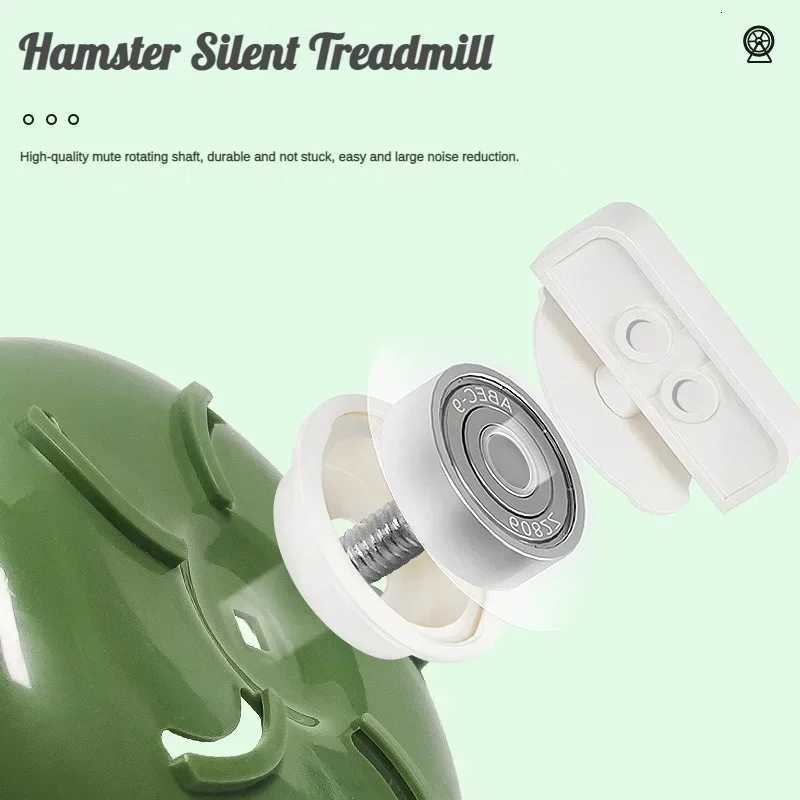 Hamster Sport Running Wheel Rat Small Rodent Mice Silent Jogging Hamster Gerbil Exercise Play Toys Brackets Accessories Pet M251205