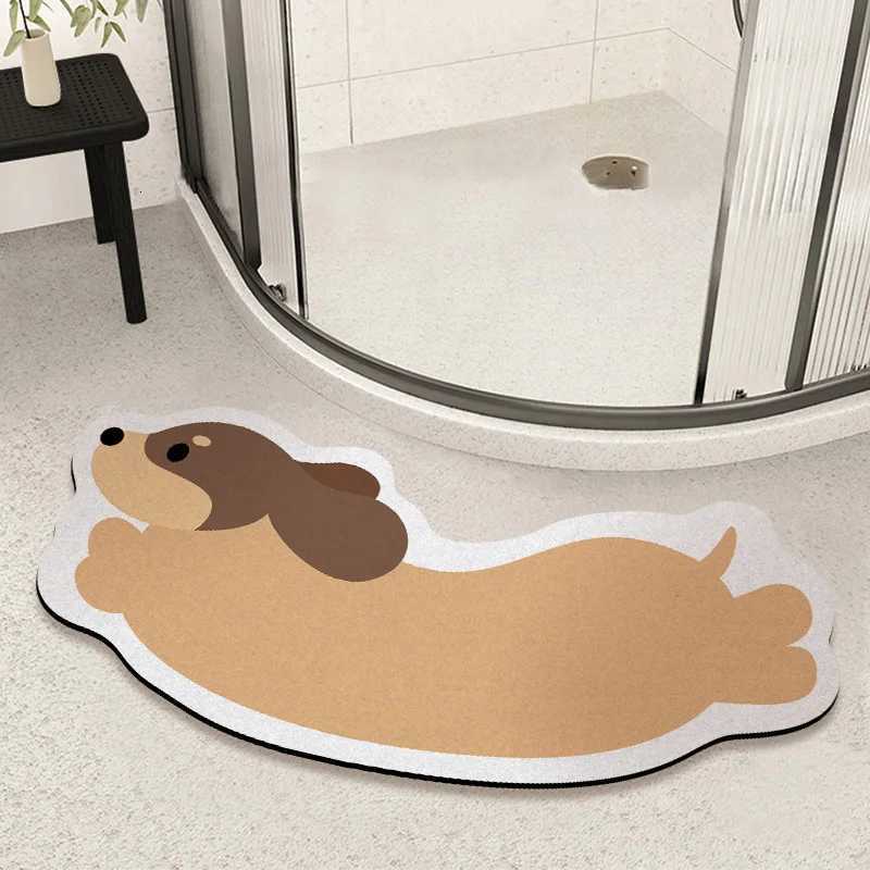 Floor mat bathroom diatom mud absorbent mat household non-slip waterproof foot mat bathroom bath can be customized H251205
