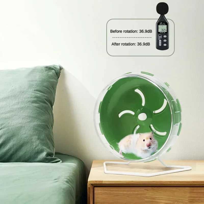 Hamster Sport Running Wheel Rat Small Rodent Mice Silent Jogging Hamster Gerbil Exercise Play Toys Brackets Accessories Pet M251205