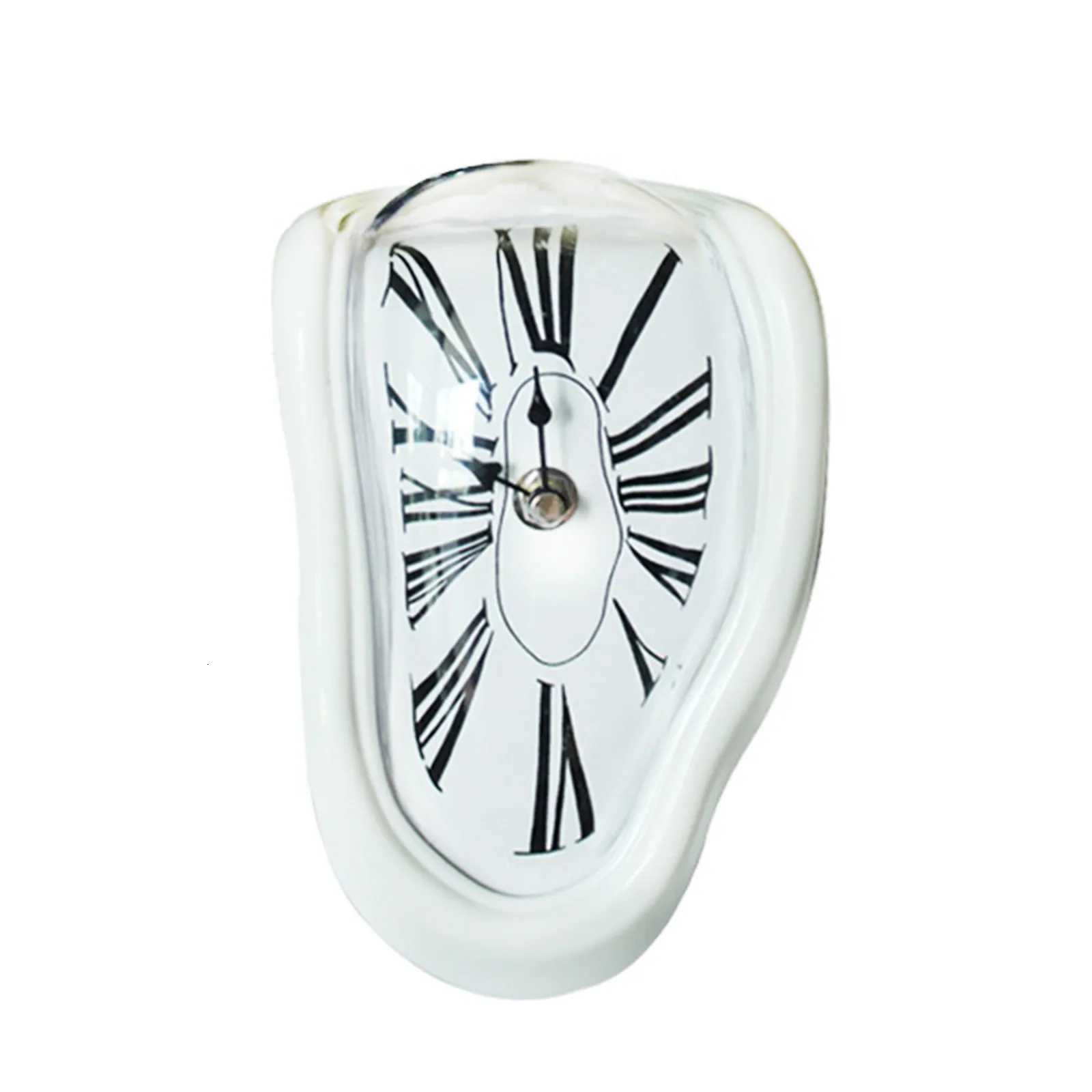 Vintage Clock Surrealism Melting Clock Roman Number Vintage Melting Table Clock Exquisite Deformation Clock for Home Office M251205 - view 4