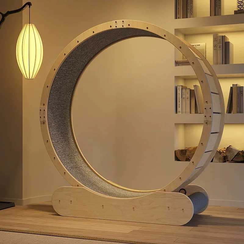 Cat Treadmill Silent Pet Fitness Roller Fiberboard Anti-Pinch Sports Running Wheel Cat Climbing Frame M251205