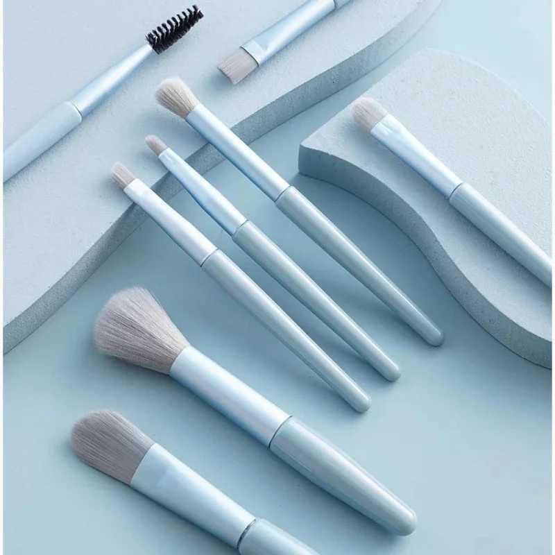 Mini Brush 8-Piece Makeup Bag Portable Concealer Powder Brush Set Soft Fur Make-up Tool Bag Foundation Brush Makeup Brush SetT251205