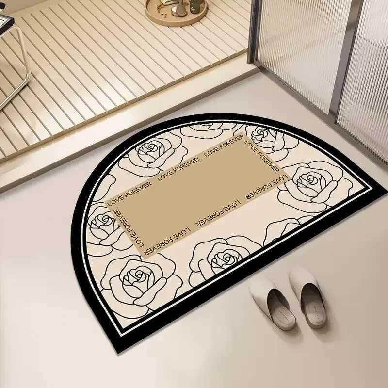 Bathroom floor mat diatom mud absorbent foot mat non-slip carpet toilet toilet door shower room mat H251205