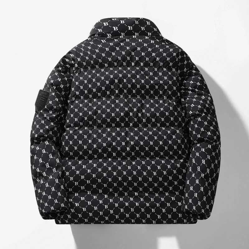 luxury autumn and winter new fashion trend mens and womens couple sports cotton clothes warm stand collar cardigan jacket M251205