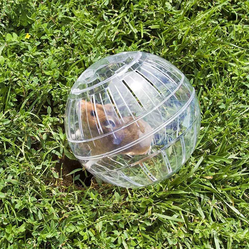 Transparent Acrylic Hamster Exercise Wheel Escape Proof Lightweight Portable Safe Multi Activity Pet Small Cage Design G3U6 M251205