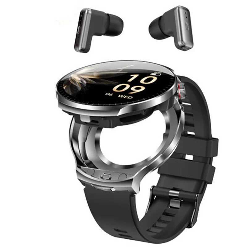 Smart Watch T100 BT Call Wireless Earbuds 2 in 1 TWS Earphone Fitness Tracker AI Noise Cancelling Music set Smartwatch Y251205