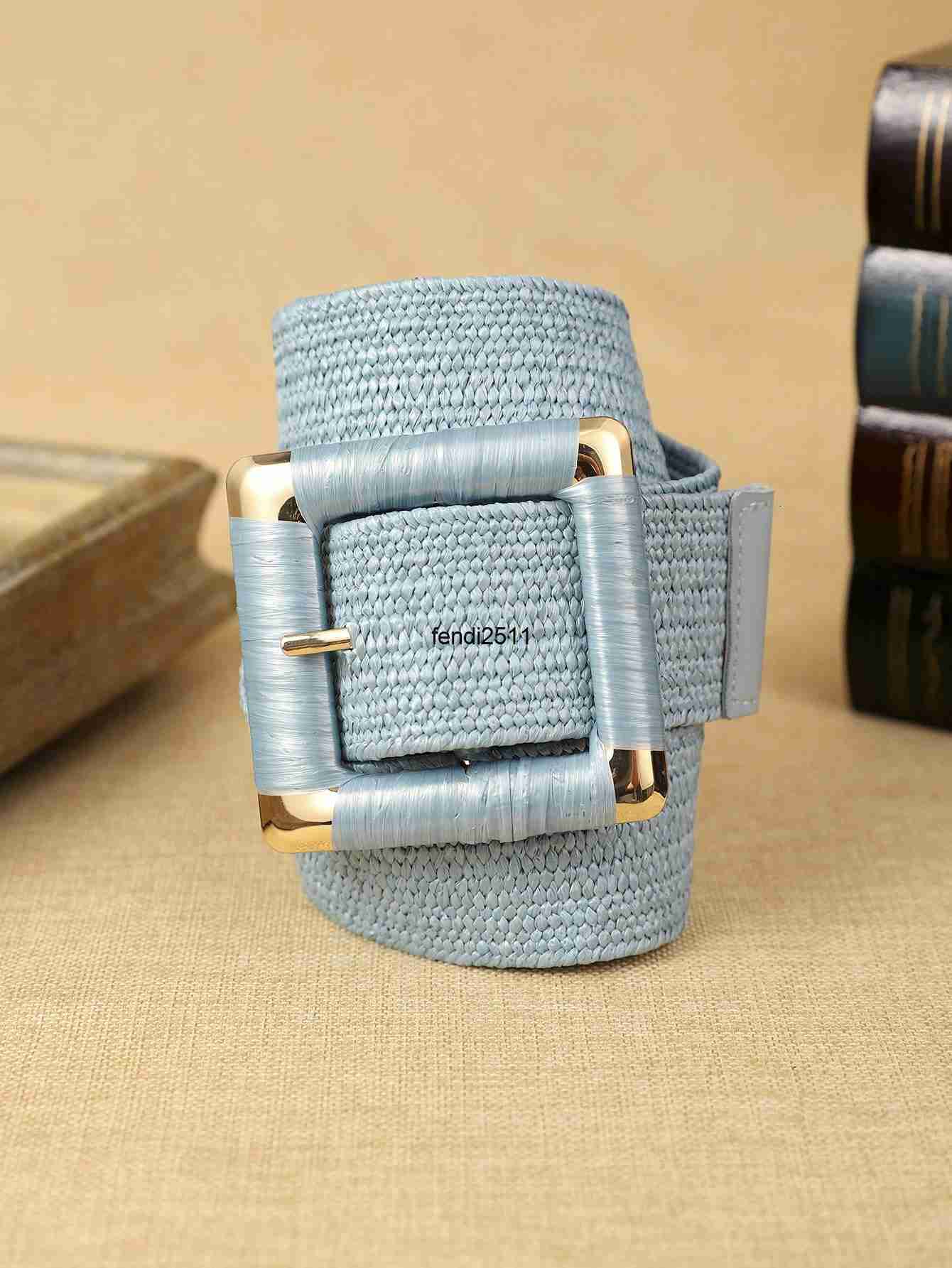 Belts One piece of blue woven belt in a bohemian style perfect for shopping party wear fashion trend suitable for daily outfits