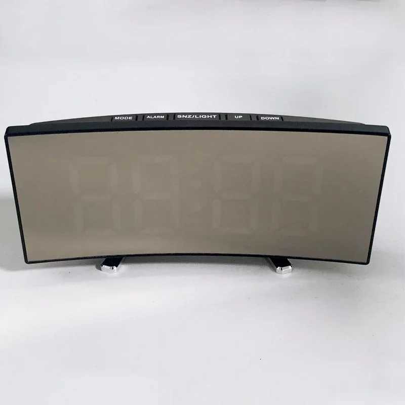 Latest Digital Clock LED Alarm Clock Bedroom Electronic Desktop Clock With Temperature Display Adjustable Brightness 12/24 Hours M251205 - view 6