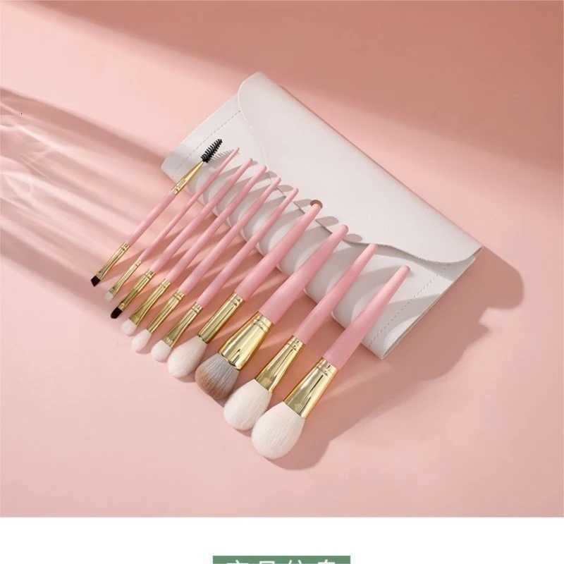 Professional 10Pcs Makeup Brush Set Soft Bristles Including Powder Brush Foundation Brush For Face Eyes And Beauty ToolsT251205