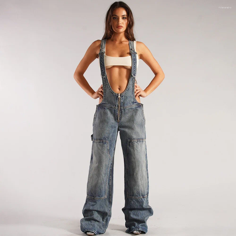 Women's Jeans Vintage Wide Leg Pants Sexy Women High Waist Elegant Straight Denim Loose Trousers Z260313