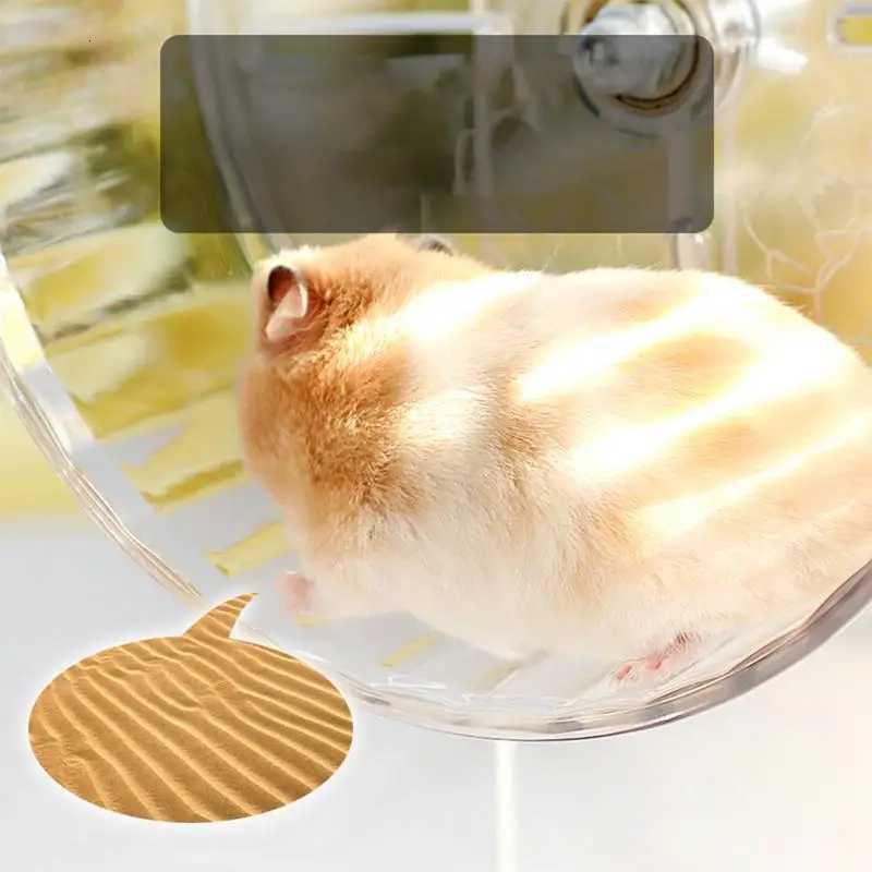Silent Hamster Wheel Silent Running Transparent Wheel Spinner Gerbil Toys Height Adjustable Hamster Accessories Pet Supplies For M251205