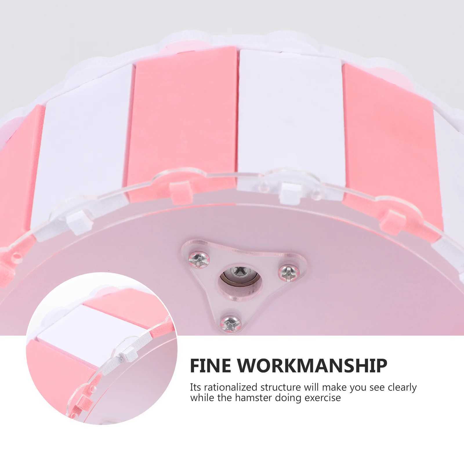 1pc Silent Hamster Running Wheel Colored Small Animal Exercise For Mice Squirrel Pet Supplies Quiet Plaything No Bracket M251205