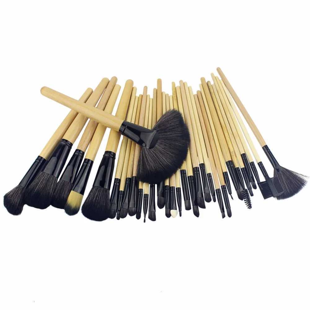 32 PCS Pincel de Maquiagem Make Up Brushes Profissional of Makeup Brush set Black Leather BagT251205