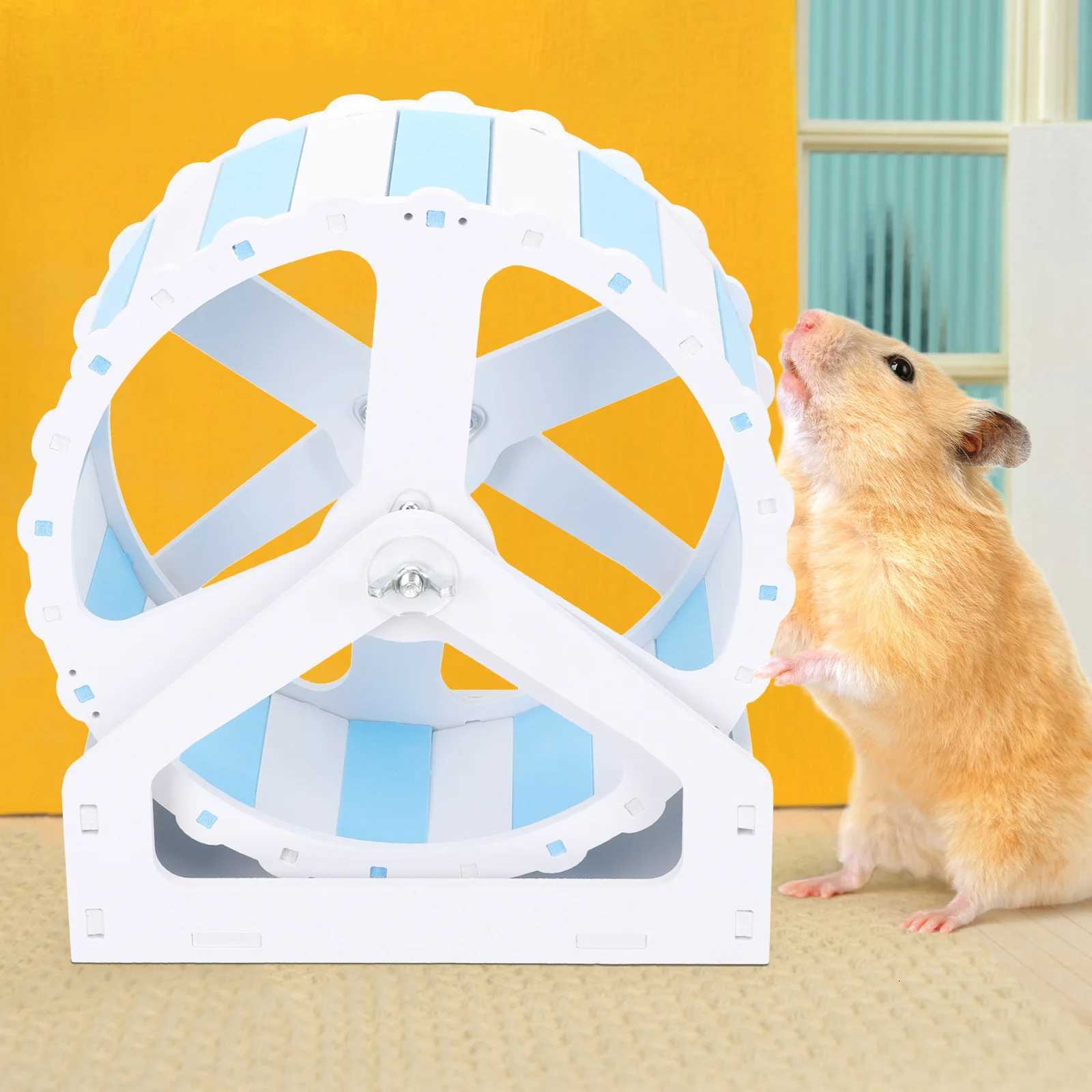 Hamster Wheel Stable Base Low Noise Rat Wheel Household Chinchilla Running Accessory Suitable for Gerbil Hedgehog Small Pets M251205