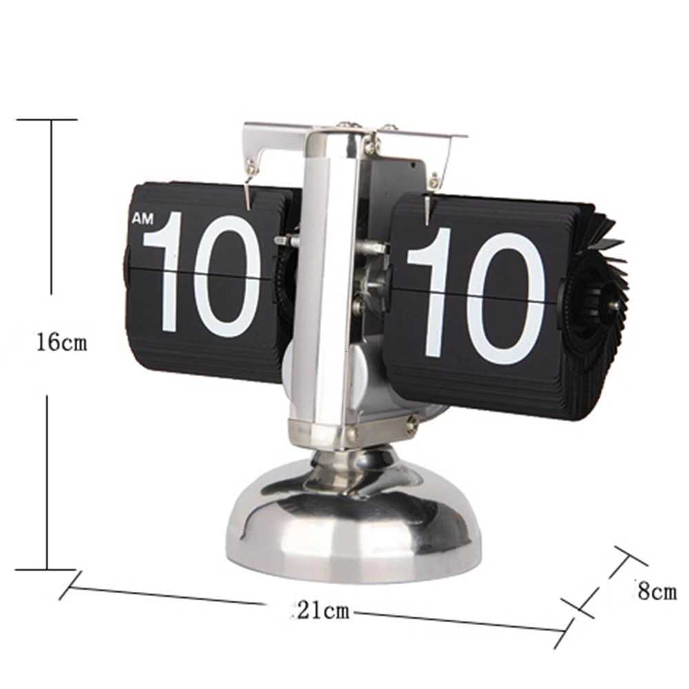 A Flipping Clock with Page Turning Automatically for Modern Home Decoration Full of Sense of Technology Retro Table Clock M251205 - view 4