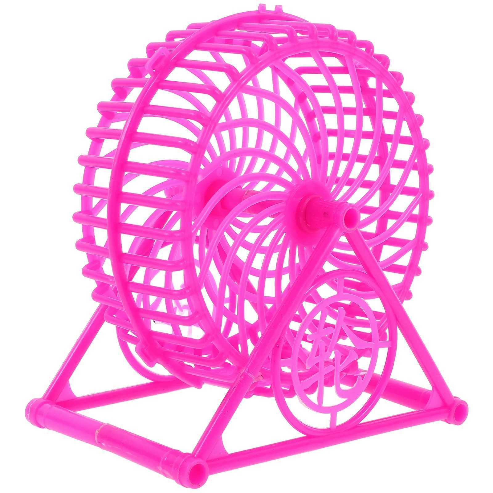 Silent Hamster Wheel Anti-Foot-Stuck Rosy Plastic Exercise Spinner For Mice Rats Gerbils Guinea Pigs Hedgehog Small Pet M251205