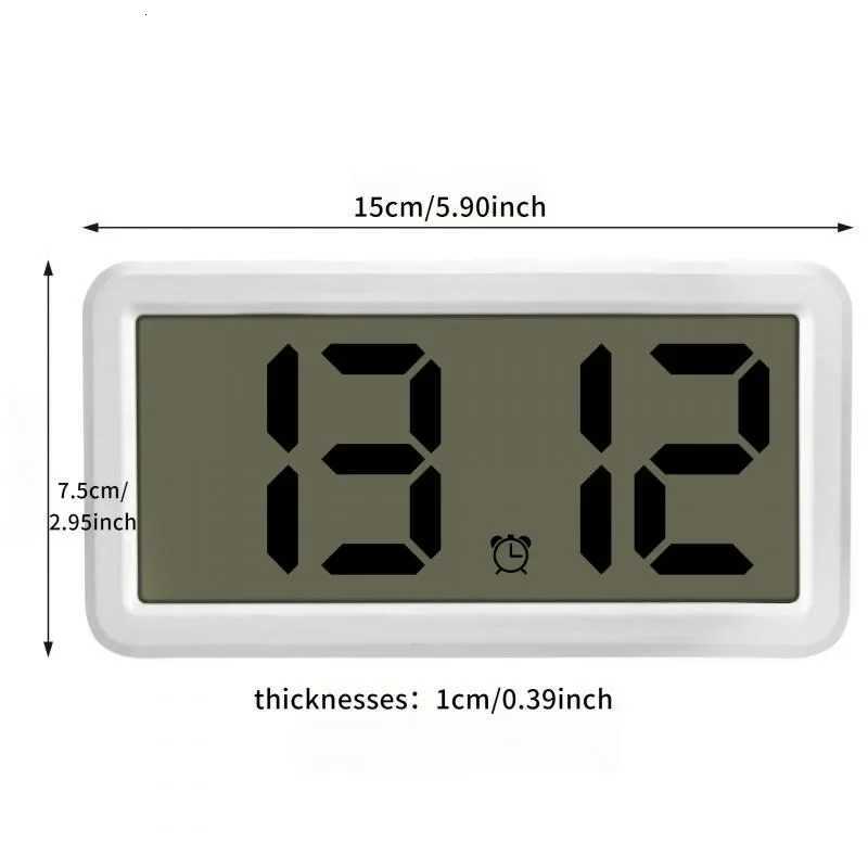 Battery Powered Digital Alarm Clock Time Date Display Snooze Table Clock 12/24H Wall-mounted LCD Clock With CR2032 Battery M251205 - view 7