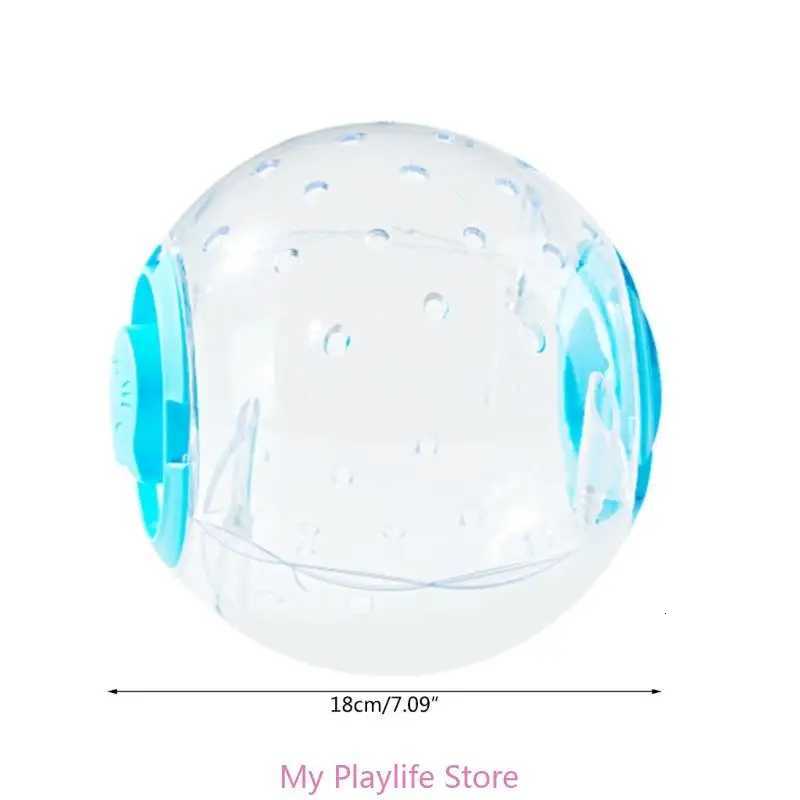 Small Pet Hamster Running Ball with Leash Exercise Toy Household Running Jogging Toy Hamster Spinning 18cm M251205