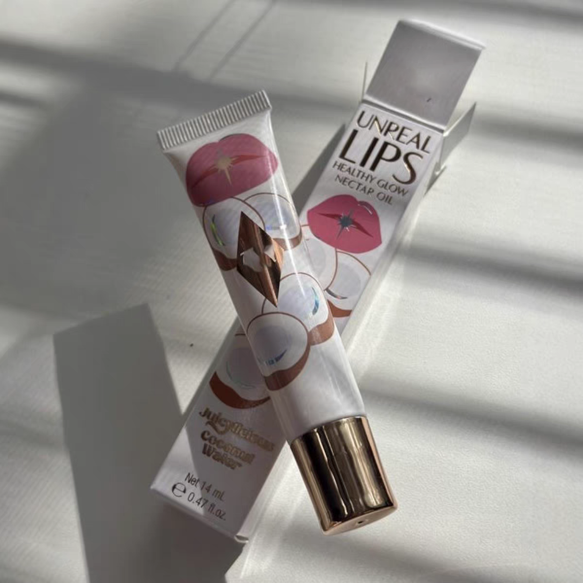 Jelly Lip Gloss Lip Protection Mirror Water Gloss Moisturizing Lip Gloss Colored 14ml Honey Cherry Berry Watermelon Coconut Moisturizing