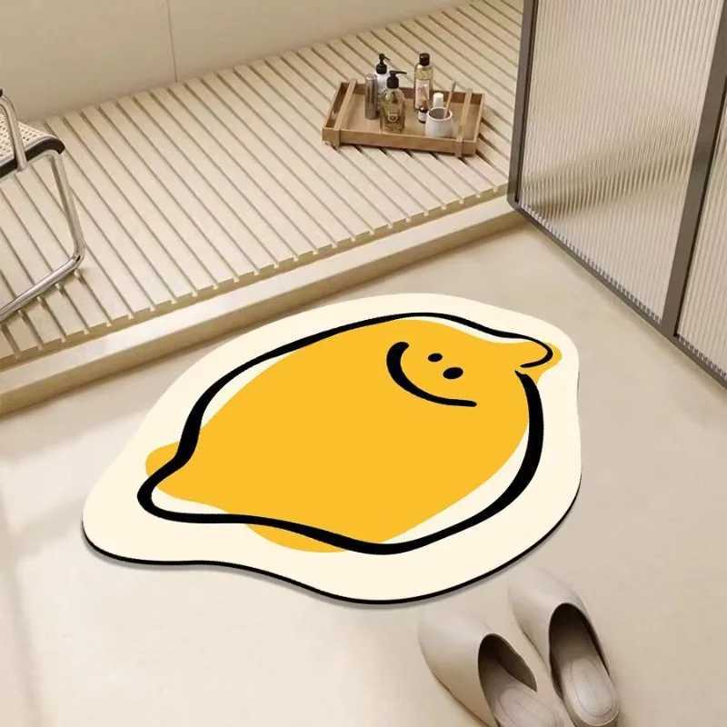 Toilet floor mat bathroom door absorbent foot pad diatom mud simple thickened toilet non-slip simple soft mat H251205