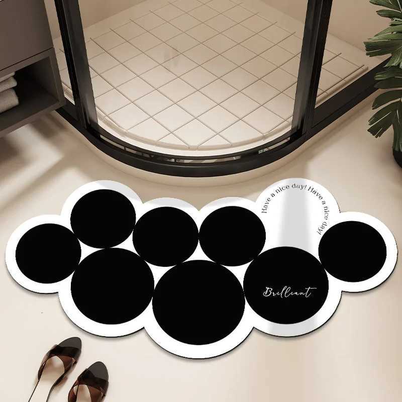 Ins Bath Mat Super Absorbent Non Slip Bath Bathroom Rug Quick Drying Bath Shower Rug Kitchen Entrance Door Mats Home Floor Mat H251205