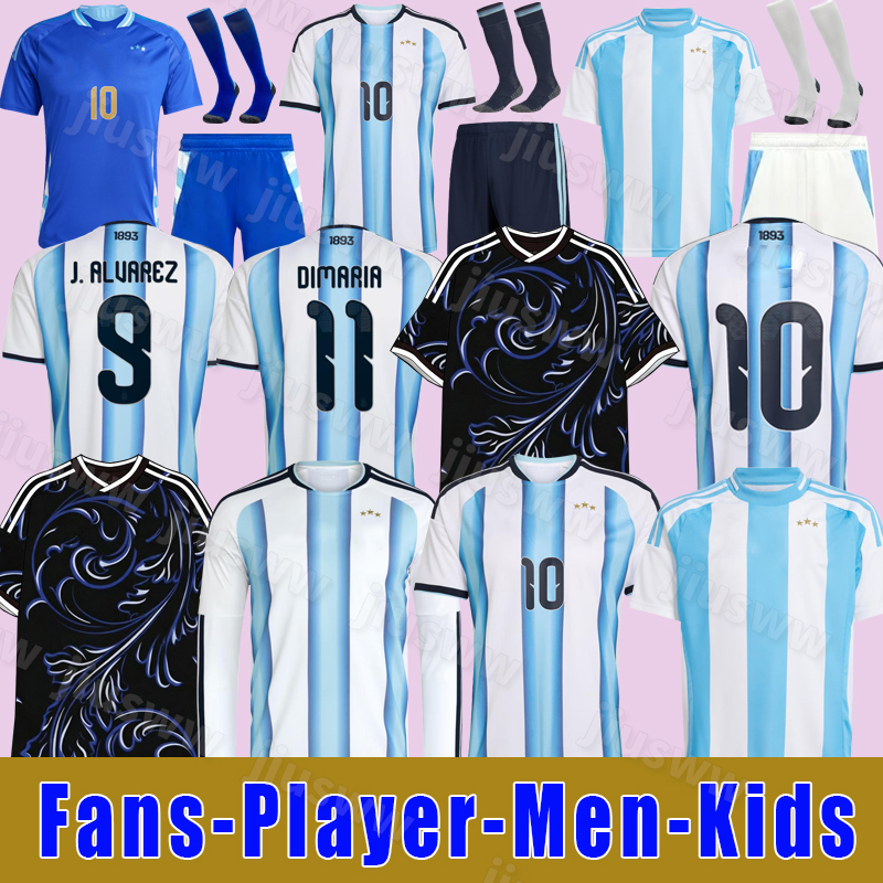 2026 2027 World Cup Special Edition Argentinas jersey Long sleeves kit soccer Jerseys GARNACHO DE PAUL Football Shirts Men DI Maria Goalkeeper training sets kids Kit