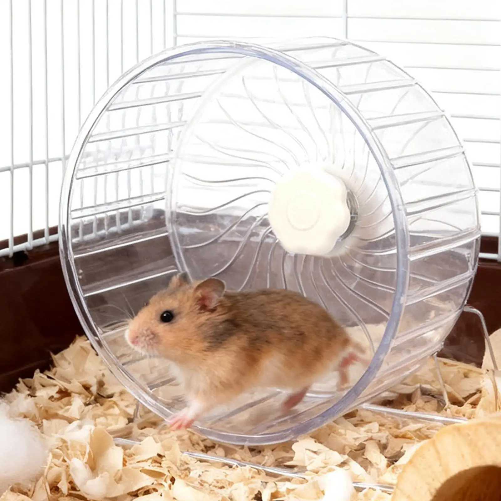 Silent Hamster Wheel Super Smooth Adjustable Stand Hamster Exercise Wheels Duals Bearing Integrated Rat Treadmill Toy Hamster M251205