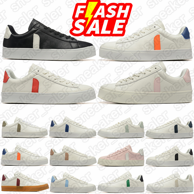 Designer Shoes Casual Walk Sports Platform Sneakers Classic running chaussure vejashoe Mens Womens Leather Falt Skate Trainers sneaker 36-45