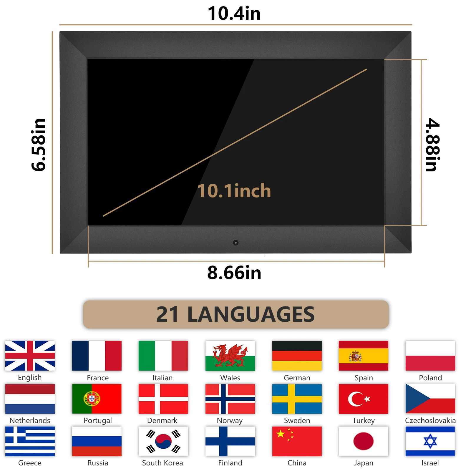 21 Alarms Digital LED Calendar Clock with Multi-Languages to display Medicine Time Reminder for ElderHome Desk Wall Decoration M251205 - view 3