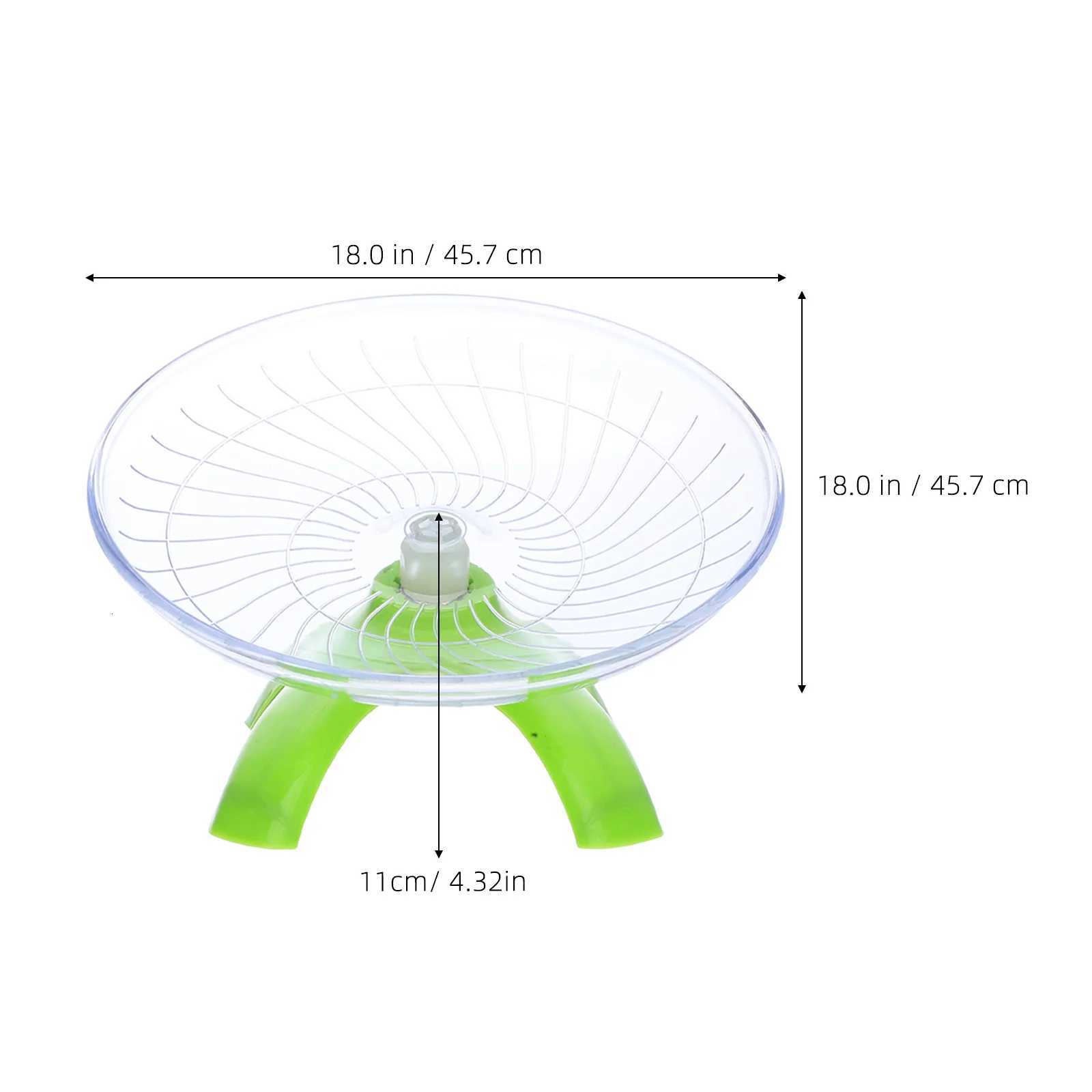 4Pcs Super Silent Hamster Exercise Wheel Flying Saucer Design for Small Pet Fun Hamster Wheel Flying Saucer for Hamsters M251205
