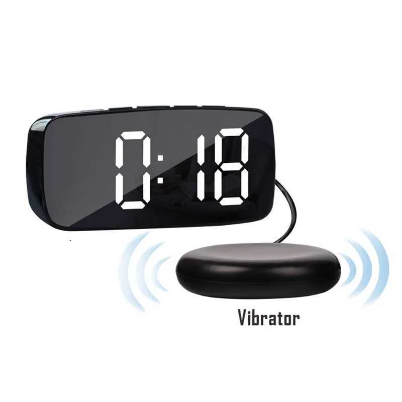 Super Loud Vibrating Alarm Clock with Bed Shaker Multifunctional Dual USB for Heavy Sleeper Deaf Hard of Hearing Snooze M251205