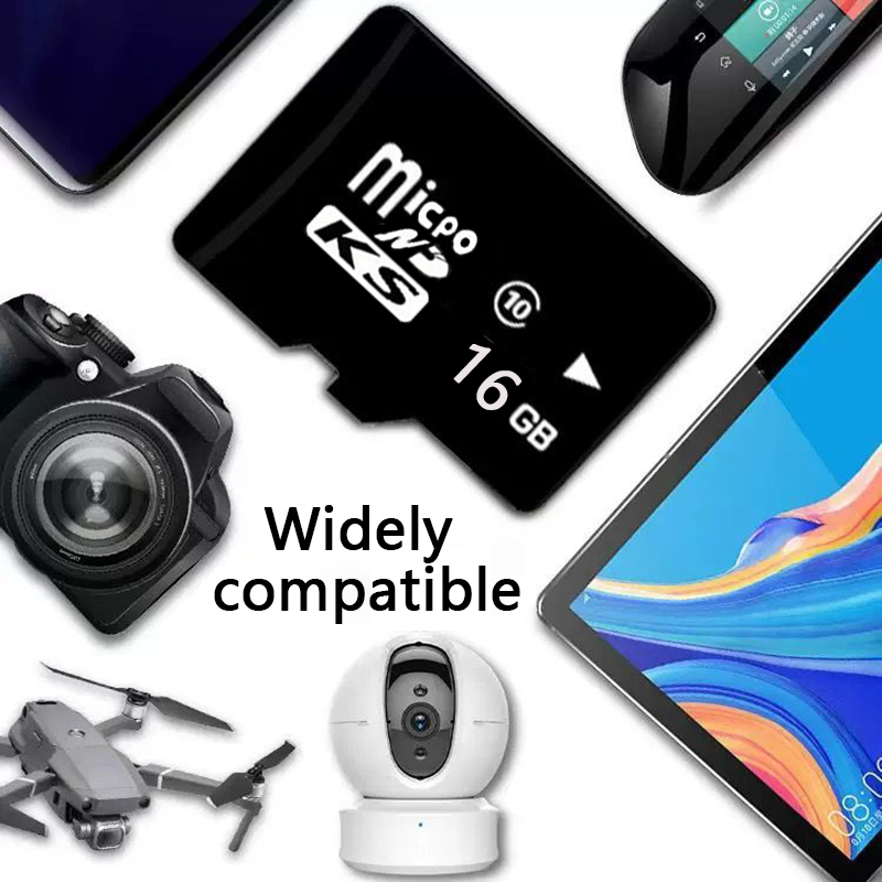16GB TF Card Kids Camera 32GB Memory Card Flash Memory Card Micro 64GBSD Card for Mobile Phone Driving Recorder MP3 Photo Camera