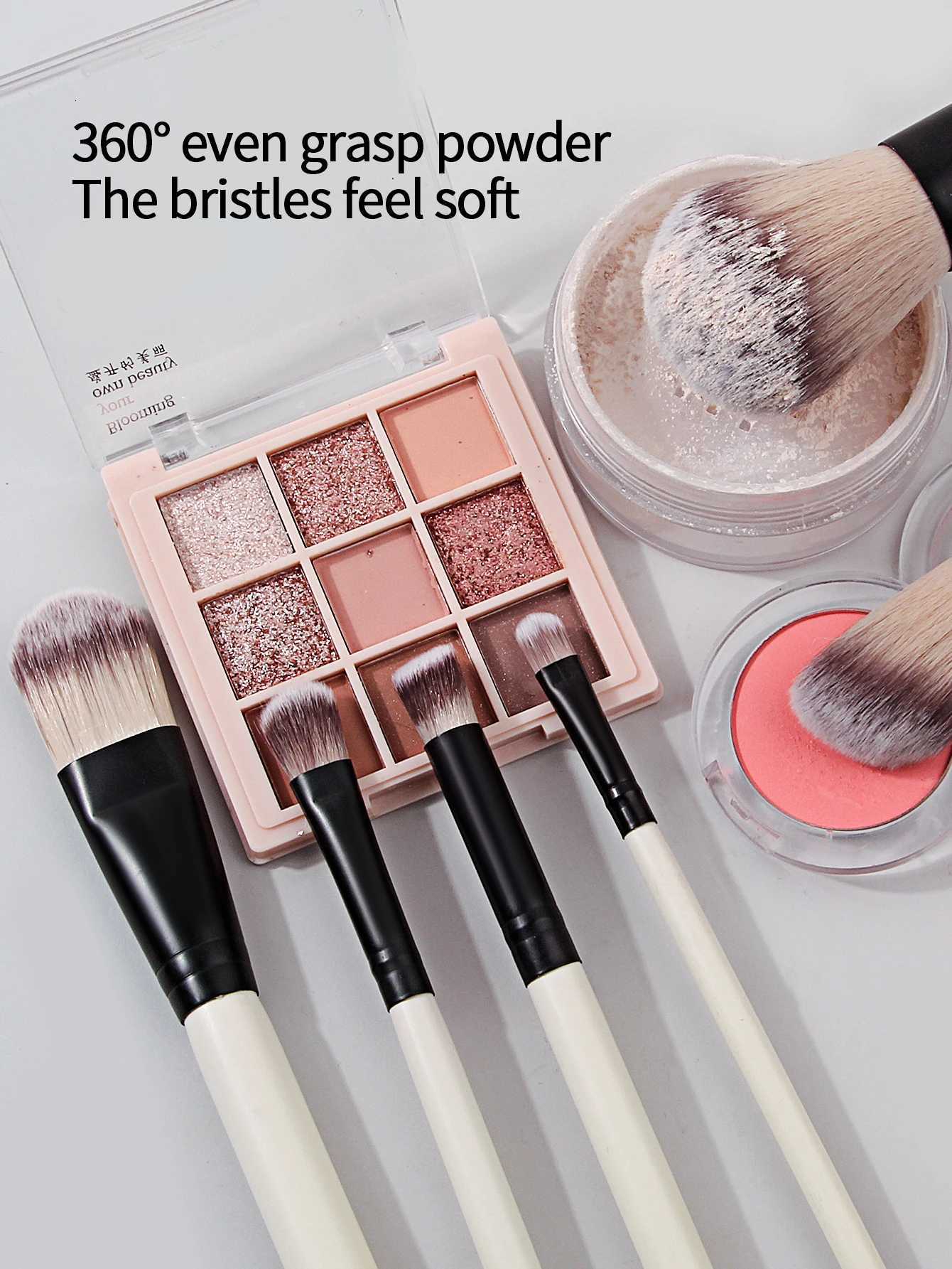 15Pcs Premium Makeup Brushes Set Foundation Brush with Eyeshadow Details Brushes Soft Bristle for Travel School BeginneT251205