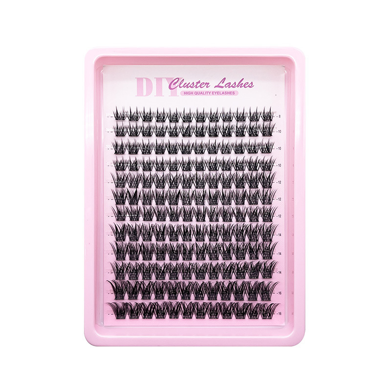 DIY Segmented False Eyelashes Transparent Stem Natural Dense Single Cluster Self-Adhesive Eyelashes 251106