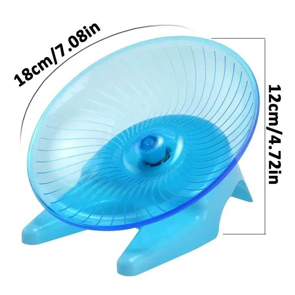 Transparent Pet Hamster Flying Saucer Anti-Slip Rat Toys Cage Hamster Running Wheels Indoor Exercise Toys Squirrel Wheel M251205