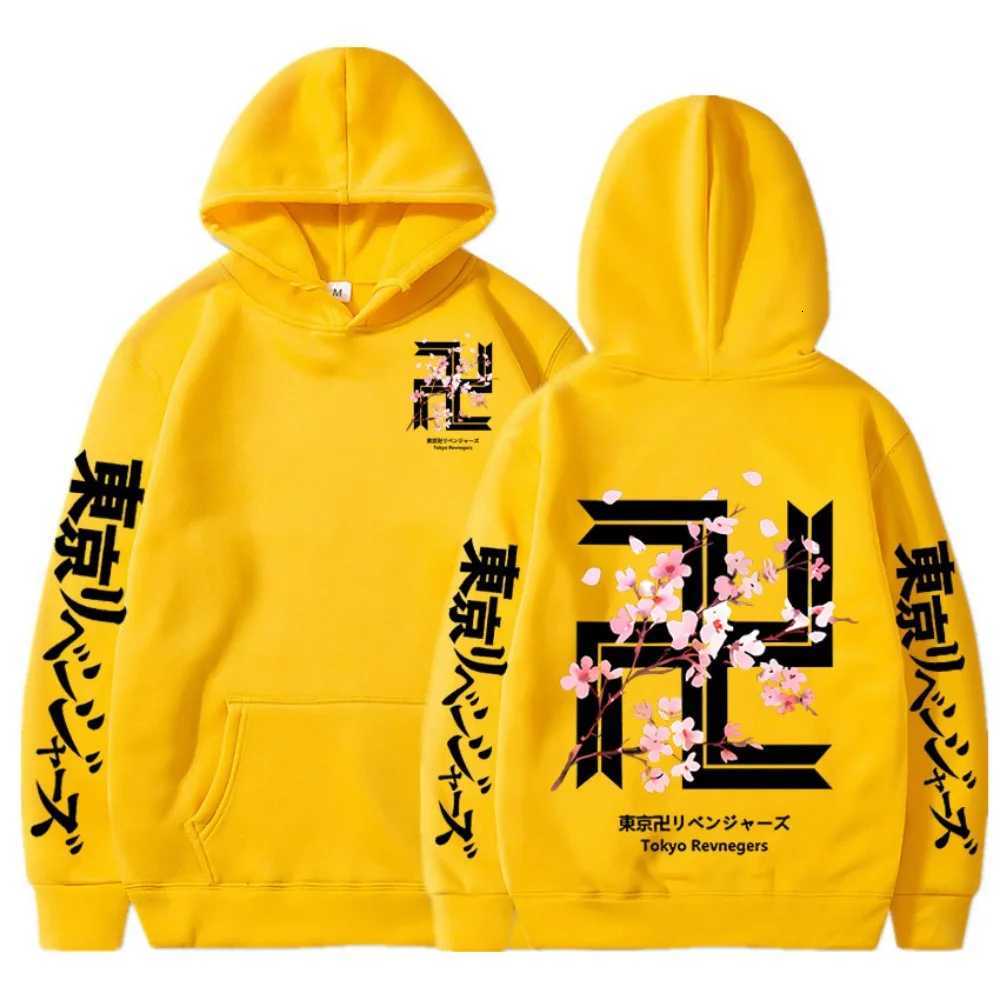 Japan Anime Tokyo Revengers Cherry Blossom Graphics Hoodies Tokyo Gang Sweatshirts Cozy Tops Pullovers Unisex Clothes TopsXJ251205