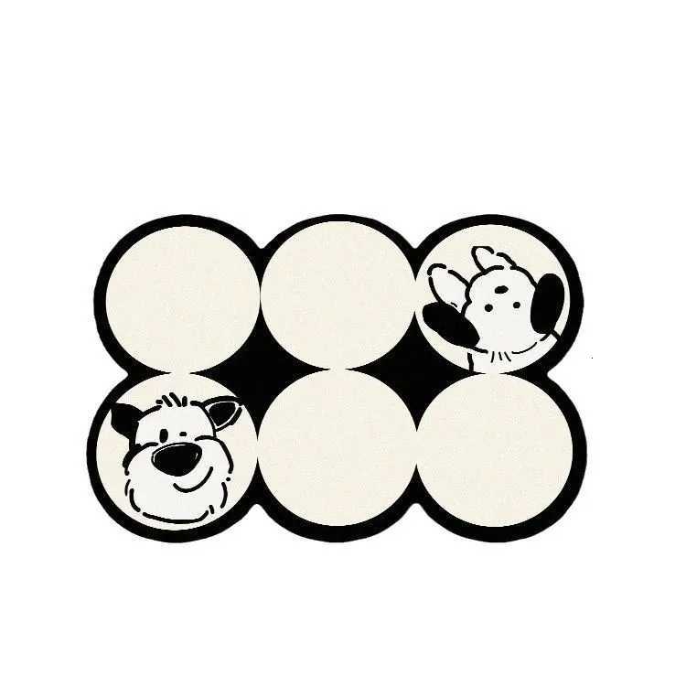 Diatom mud bathroom toilet water-absorbing non-slip floor mat can be cut simple light luxury milk white ins H251205