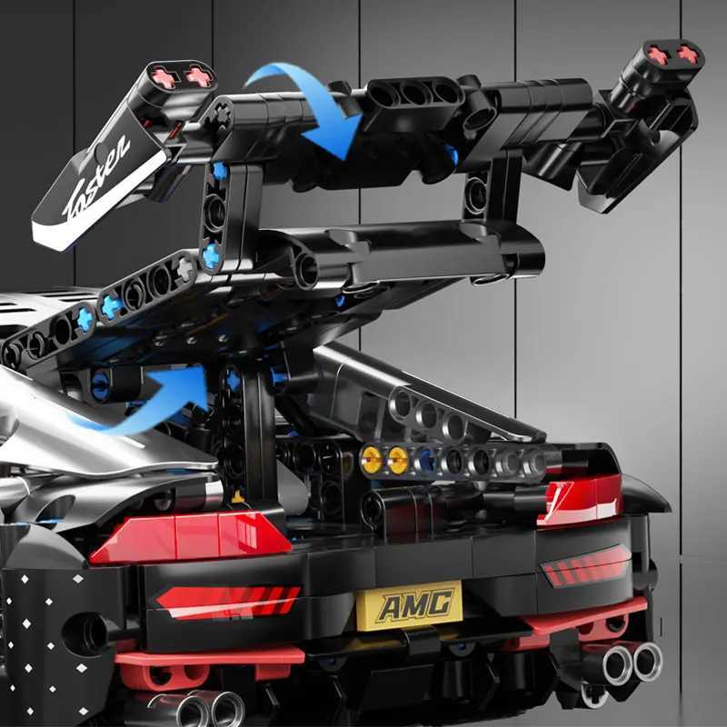 1466 PCS Racing Car Building Blocks Set 114 Scale Sports Vehicle Model Kit for Adults Toys for Boys Birthday Gifts J251205